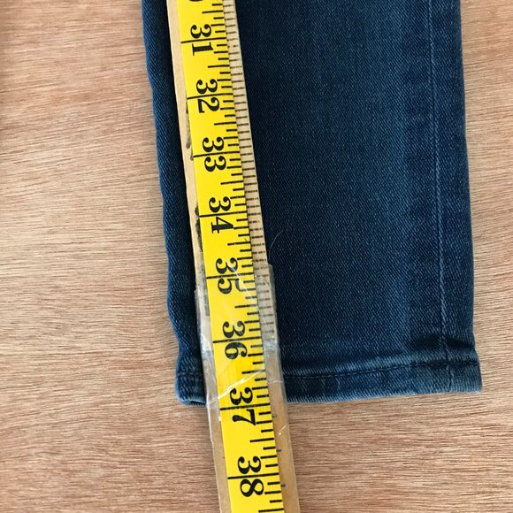 Madewell 9" Mid Rise Skinny Jeans Women 27 Blue Dark Wash Stretch Preppy - Picture 6 of 13